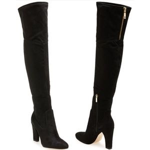 Black knee high boots